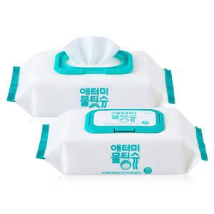 애터미 물티슈 70매 8개 캡형 아기 영유아용 안심6단 정수 도톰하고 부드러운 사용감