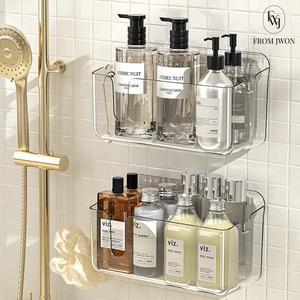 공중부양 선반 욕실 샴푸 거치대 무타공 수납함 물빠짐 바구니 주방 화장실