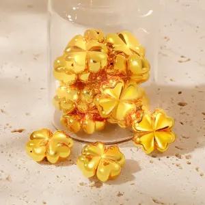 골드팡 24k 순금 통통 행운클로버 오브제 0.2g