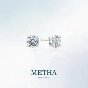 메타다이아몬드 실버925 1캐럿 모이사나이트 귀걸이 1종(총 2.0ct)