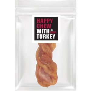 더내추럴 해피츄 터키츄 스트립 M x 16개 강아지껌 애견간식 칠면조간식