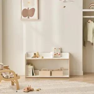 키디즈 800 2단 교구장 E0등급 어린이 전면책장