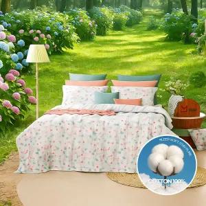 데이빈 코튼 100 사계절 순면 줄누비이불풀세트 퀸(Q)