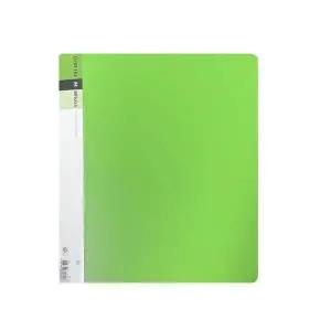 [하프클럽/]문화 링 클리어화일 파일 연두색 F553-74 80매