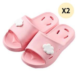 베이비플라넷 유아 욕실화 슬리퍼 핑크 2세트 200mm