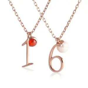 갤러리아 [비앤비골드] 14K 먼스 원형 탄생석 체인 목걸이 모음 12종