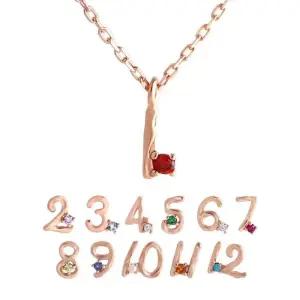갤러리아 [비앤비골드] 14K 엔틱 넘버 탄생석 체인 목걸이 모음 12종
