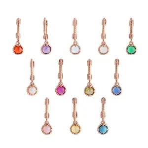 갤러리아 [비앤비골드] 18K 볼볼 탄생석 링 피어싱 귀걸이 한쪽 모음 12종