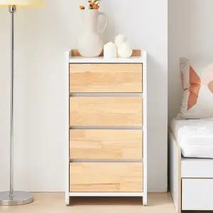 아바 원목 미니 틈새 4단 서랍장 400