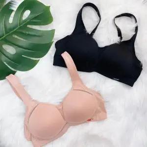 [솔브](정상) 추천 둘레90까지 편안한 노와이어 가슴성형수술 스포츠 브라 A컵_S SBRS104A_S