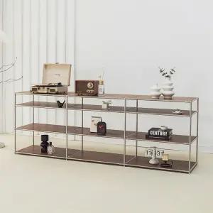 [우아미가구]시에르 선반 원목 모듈 거실장