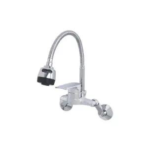 S2001 고급형 싱크대수전 수도꼭지 씽크대 주방수전 코브라 씽크수전 주방수도 벽붙이 자바라