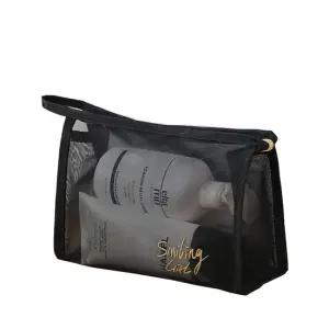 뷰레이터닷컴 그리드 사각 메쉬 트라이앵글 파우치 파우치선물 선물용파우치 파우치백