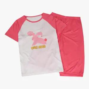 [앙떼떼] 핑크 바니 뱀부 5부 래글런 실내복 B (150) ATLA255Y6_7358