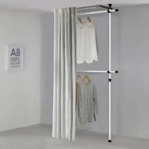 왕자 심플2단커튼행거_선택형B타입