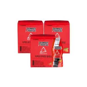 코오롱제약 퍼펙트 파워젤 (축구 마라톤 자전거 등산 보충제 에너지젤) 꿀홍삼 12포 3개