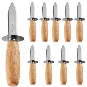 (고급원목 조개칼 D타입 -10개) 전복칼 굴칼 과도 랍스타 새우 꽃게 가위