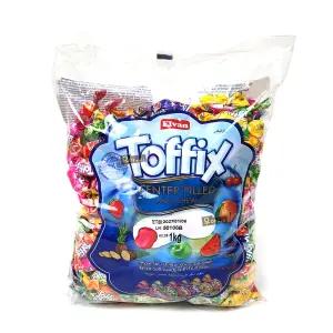 Toffix 과일 사탕 1kg 학원 학교 간식 약250개 대용량 선물 나눔 젤리