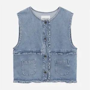 갤러리아 [써스데이아일랜드]2025 F/W 프릴 데님 베스트 (T256MVT173W)