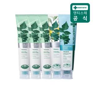 덴티스테 불소치약 3종 구성(플러스화이트 프로 200g 3개+시트러스후레쉬 200g 1개+뉴센서티브케어 200g 1개)
