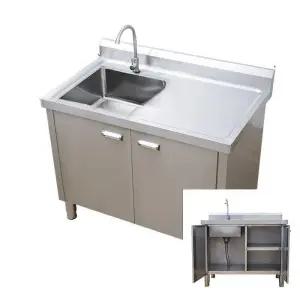 간이 업소용 싱크대 야외 씽크대 캠핑장 스테인레스 조리