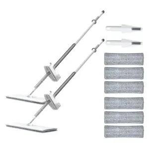 다판다 노터치 이지슬라이드 1+1 밀대 한손세탁 걸레 6장