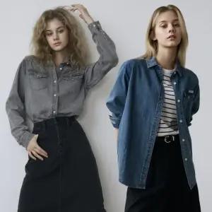 25FW 여성 가을 프린트 데님셔츠 2종세트