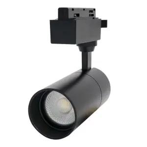 KDT 원통 스포트 LED COB 레일조명 20W, 블랙 + 전구색, 1개