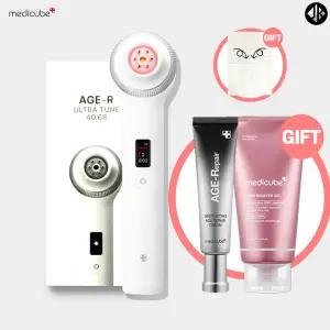 메디큐브 AGE-R 에이지알  울트라 튠 + PDRN 부스터 젤 + 딥 리프팅 에이 리페어 크림+ 다용도 파우치