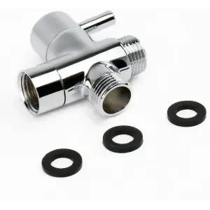 샤워기거치대 걸이 1PC 샤워 분배기 꼭지 3방향 밸브 바늘 목욕 ？ 노즐 스위치 1점 2개 커넥터 변환기