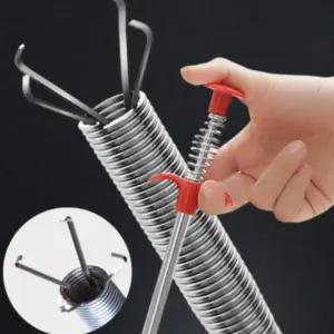 신개념 스프링 집게청소기 2M 뚫어뻥 막힘청소/청소기/관통기/배관/청소/변기/막힘/뚫어/세면대/배수구