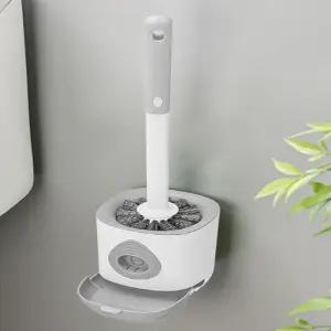 벽에붙이는 변기솔 접착식 물빠짐 화장실브러쉬 공중부양 청소솔