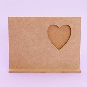 우드공예 우드데코판 MDF엘자형 하트액자 10개 소모품 자재 파츠