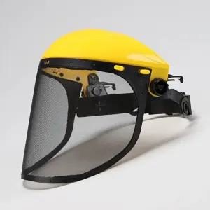 예초기 안면보호대 조절가능 노랑 파랑 랜덤/마스크/안전/벌초/안전모/보호구/예초/보안면/안면보호/보안경