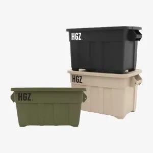 하이그라운즈 HGZ 캠핑 캐스터 이동식 카고 박스 테이블 상판 대형 수납함 토르 컨테이너 53L