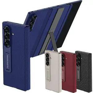 갤럭시 z 트라이폴드 풀커버 힌지보호 가죽 케이스