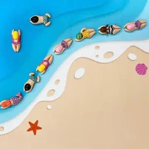 수영 아이들 파츠 60pcs 공예 소품 신발 꾸미기 DIY 재료 미술놀이 SW1834