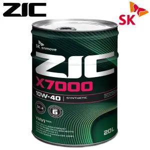 ZIC 디젤 엔진오일 X7000 CK-4 10W40 (20L) 상용차 대형차 트럭 버스