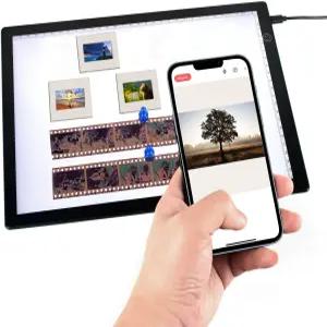 스캔용 DGODRT 슬라이드 뷰어 라이트 박스 - 오래된 네거티브 필름 스캔 아티스트 스케치 밝기 조절 가능한