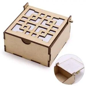 우드공예 MDF DIY 우드 보석함 전통문양 (2호) 한지포함 열개 부품 소모품