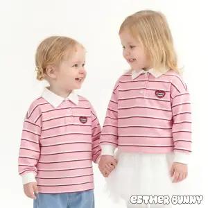 [에스더버니리틀] 베베하트스트라이프카라티셔츠