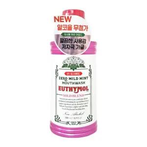 [ EUTHYMOL ] 유시몰 무알콜 가글 대용량 500ml 제로 구강청결제