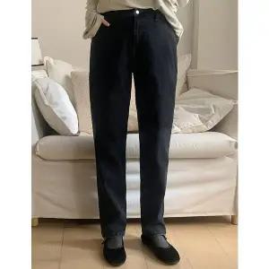 [공구우먼] 드로프 히든밴딩 스판 일자 데님 팬츠 85852 빅사이즈 여성의류