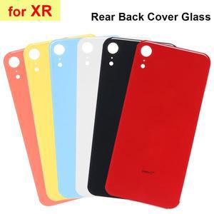 아이폰 XR 후면 유리+3M 접착제 빠른 교체 고품질 하우징 배터리 커버 큰 구멍 유리