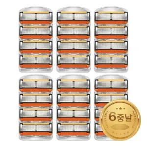 [엔비]질레트 호환용 면도날 6중날 NEW 신형프로글라이드 4개입 6팩 세트 총수량 24개