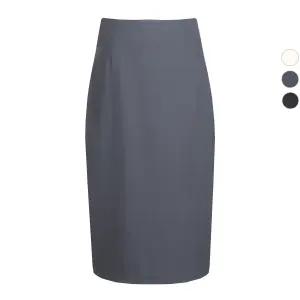 여성 시크릿 봄가을 정장 미디 스커트