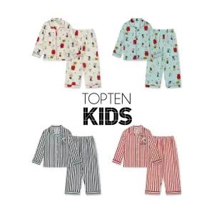 [롯데백화점]탑텐키즈 MKG5UI3811 공용)[피너츠] 레이온 파자마셋업(9부)