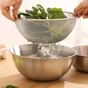 세척볼 세트 채반스텐 베이킹 쌀세척 과일 야채 샐러드 세척볼 씻는 볼 통 다용도 P610