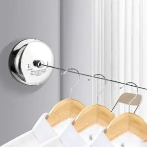 실내건조 와이어 스마트 빨래줄 자취 필수템 원룸 공간활용 부착식 옥상 건조대 줄 F329