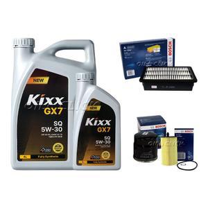 더뉴K7 엔진오일 세트 가솔린 2.4 킥스 GX7 SQ 5W-30 5L+필터